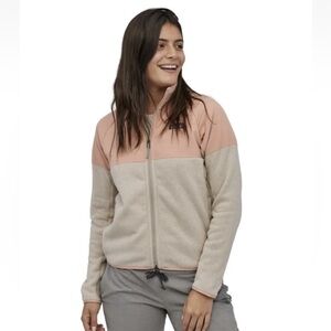 Patagonia Women’s Lightweight Better Sweater® Shelled Jacket Pink Beige Size M